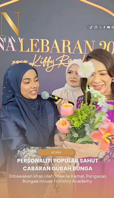 majlis rumah terbuka NONA LEBARAN XOXO KIFFY RAZAK